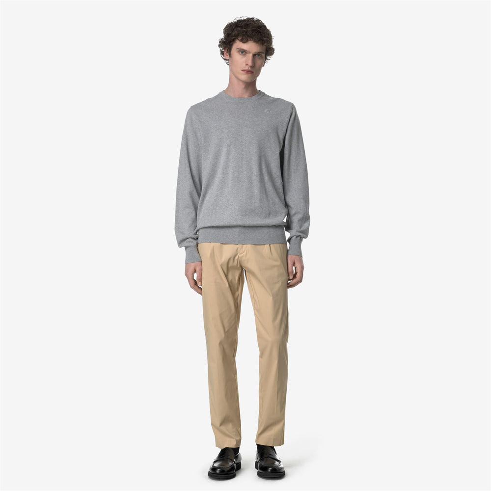 Beige Brown Men's Stretch-Fit Chino Pants for City Wear 02