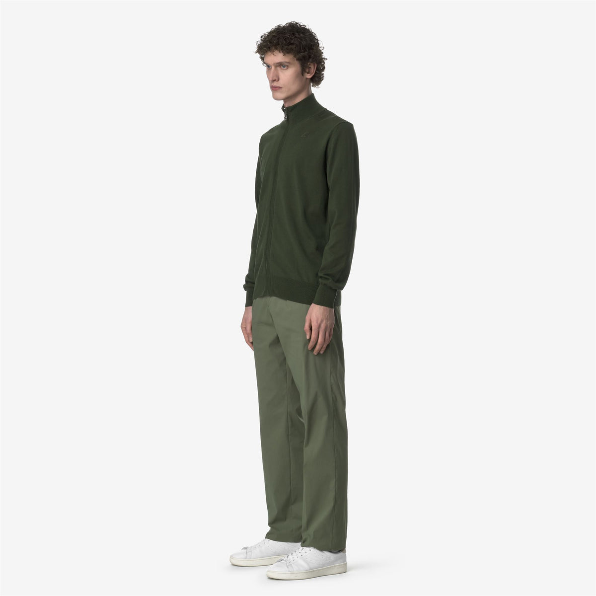 Pants_MAN_RALPH TWILL TECH_Chino_Green Lichen - Commercial 5