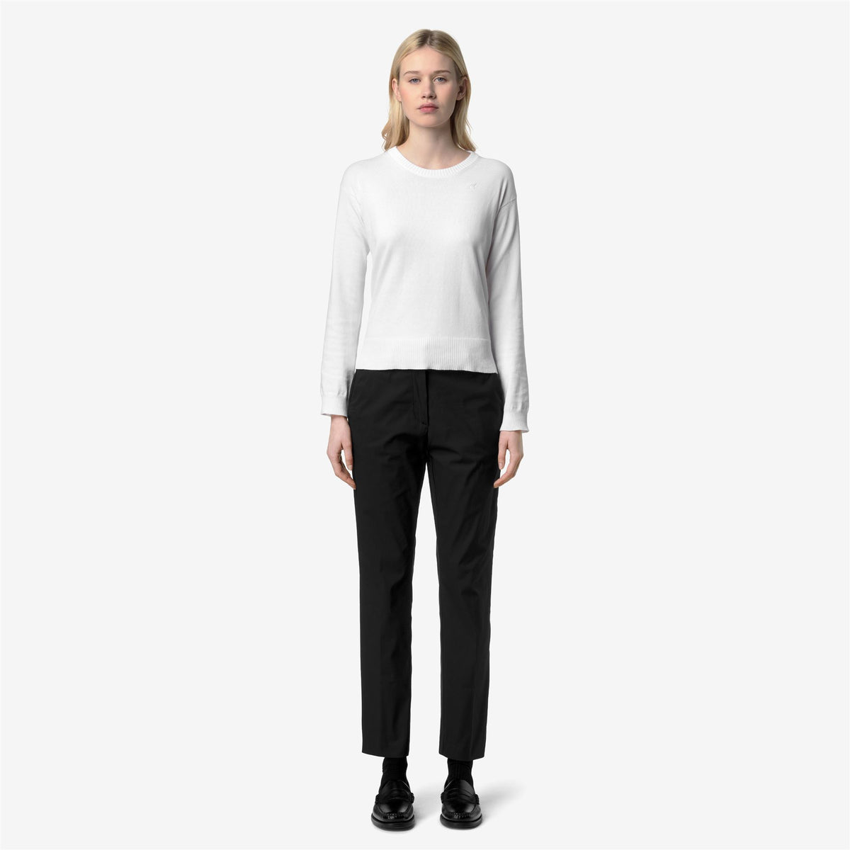 Pants_Woman_BELLE TWILL TECH_Chino_Black Pure - Black Pure - Commercial 4