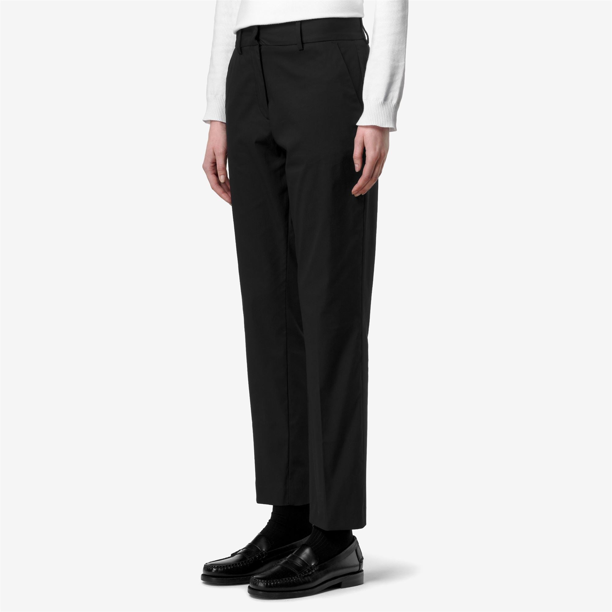 Pants_Woman_BELLE TWILL TECH_Chino_Black Pure - Black Pure - Commercial 5