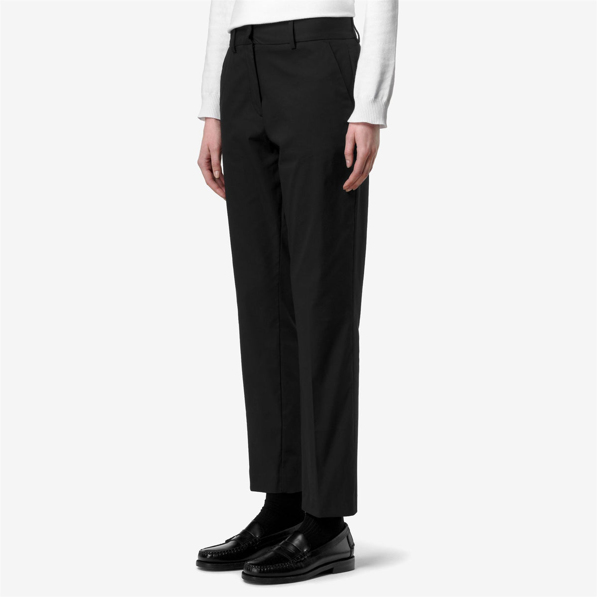 Pants_Woman_BELLE TWILL TECH_Chino_Black Pure - Black Pure - Commercial 5