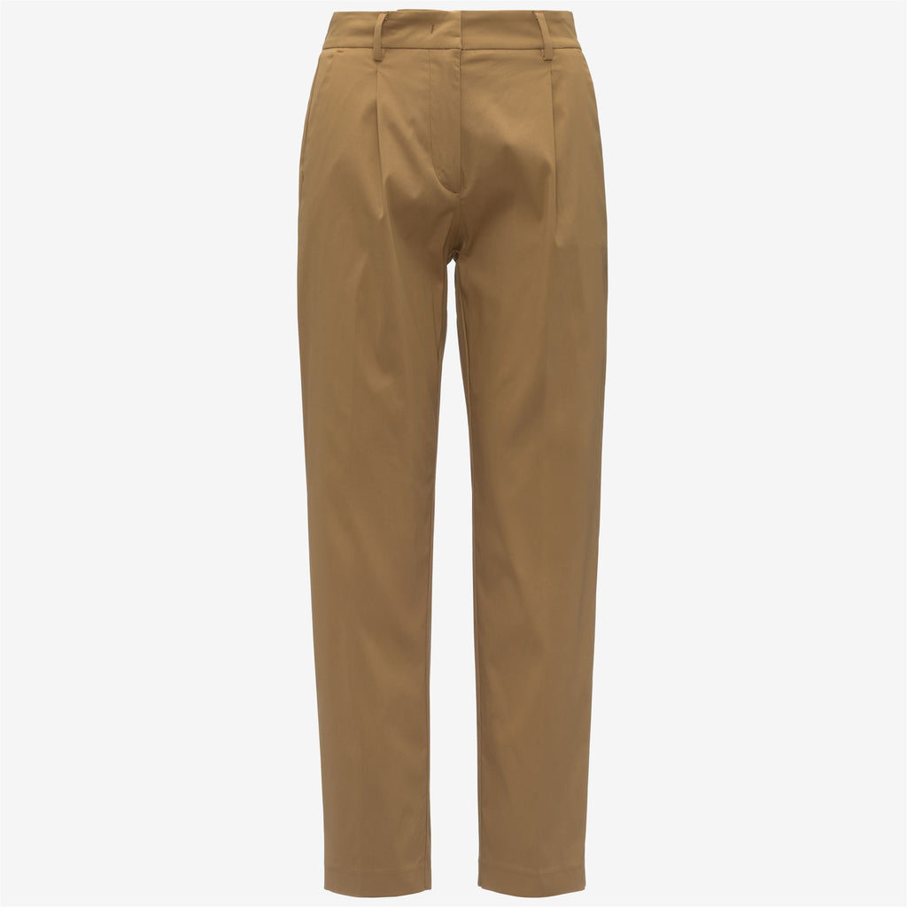 Pants_Woman_BELLE TWILL TECH_Chino_Brown Bistre - Commercial 1