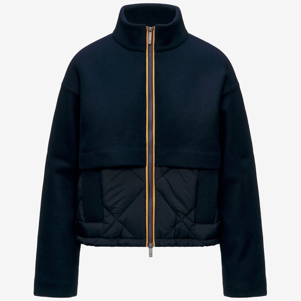 Jackets_Woman_MANDIE WOOL NYLON WARM_Short_Blue Depth - Commercial 1