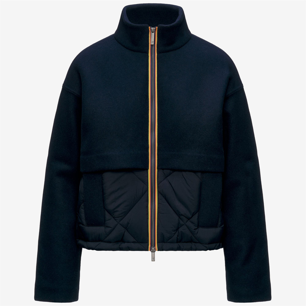 Jackets_Woman_MANDIE WOOL NYLON WARM_Short_Blue Depth - Commercial 1