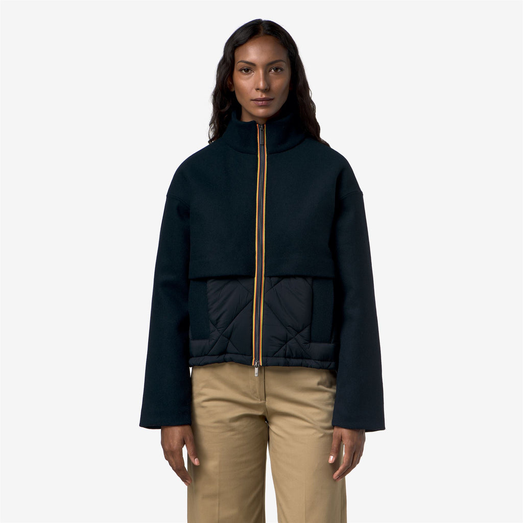 Jackets_Woman_MANDIE WOOL NYLON WARM_Short_Blue Depth - Commercial 4