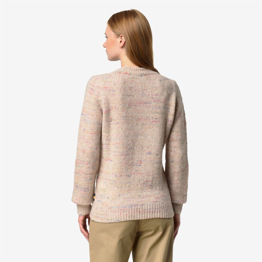 Knitwear_Woman_VALERY BUTTONED YARN_Pull Over_BEIGE STONE COMBO - Commercial 6