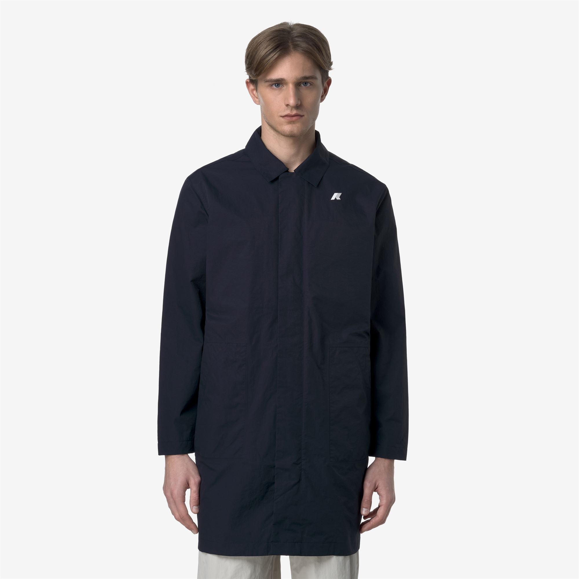 Jackets_MAN_KENLEY COTTON NYLON_3/4 Length_Blue Depth - Commercial 4