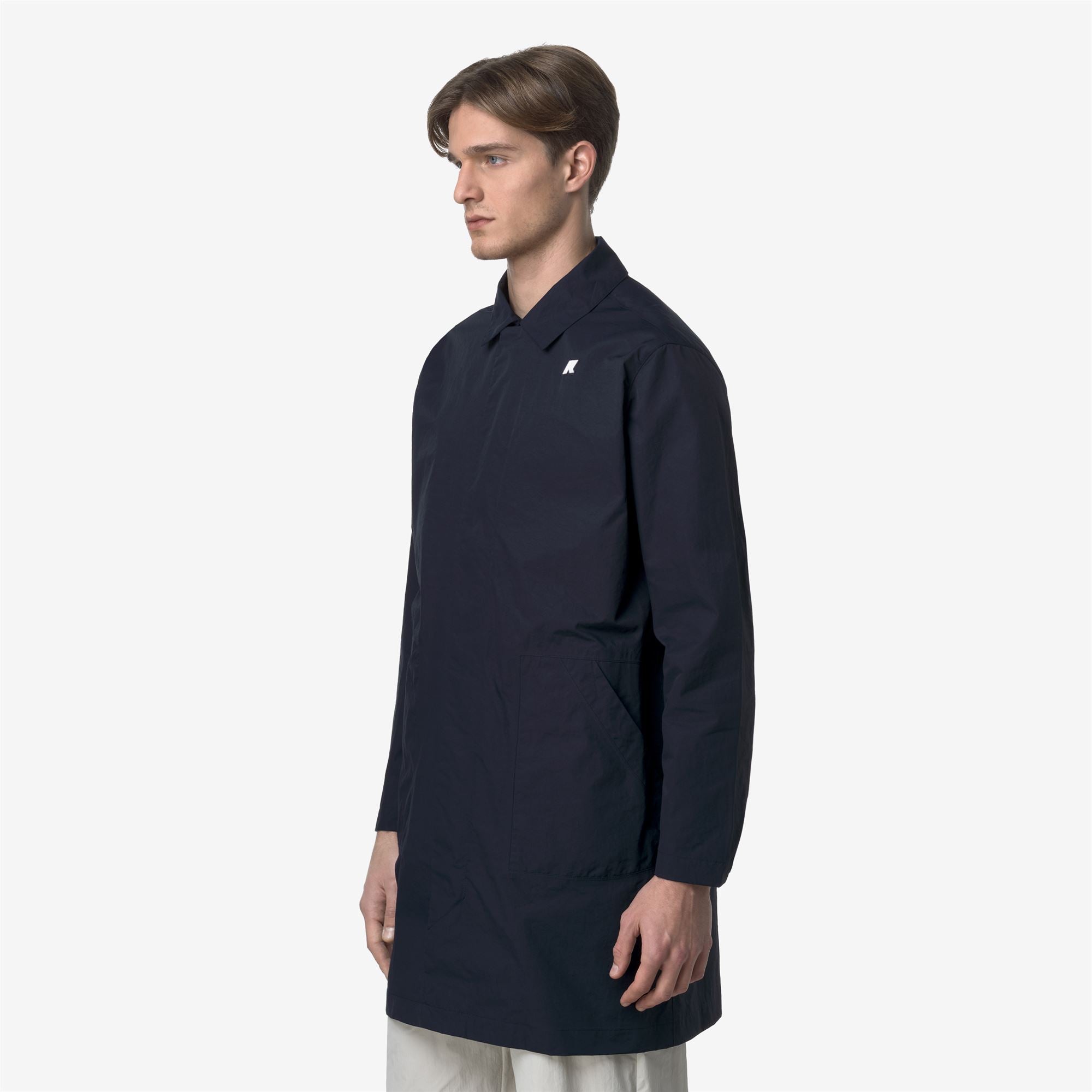 Jackets_MAN_KENLEY COTTON NYLON_3/4 Length_Blue Depth - Commercial 5
