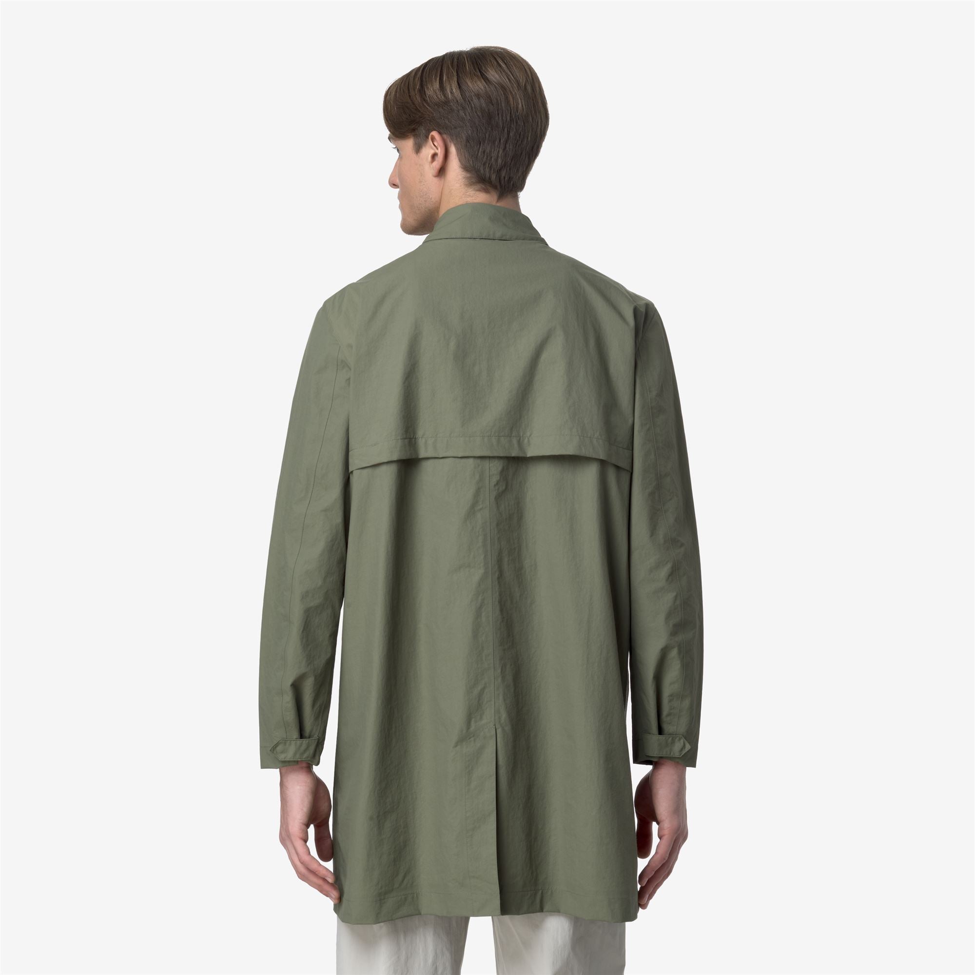 Jackets_MAN_KENLEY COTTON NYLON_3/4 Length_Green Lichen - Commercial 6