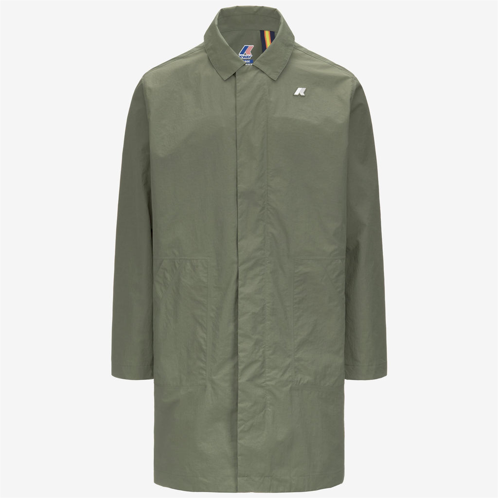 Jackets_MAN_KENLEY COTTON NYLON_3/4 Length_Green Lichen - Commercial 1