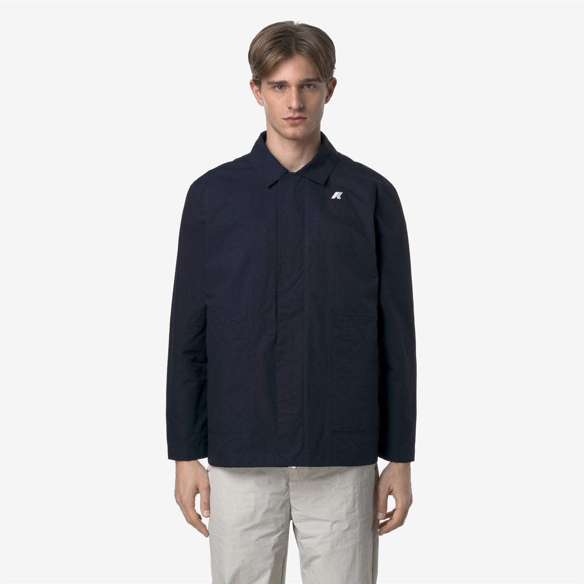 Jackets_MAN_BROEN COTTON NYLON_Short_Blue Depth - Commercial 4