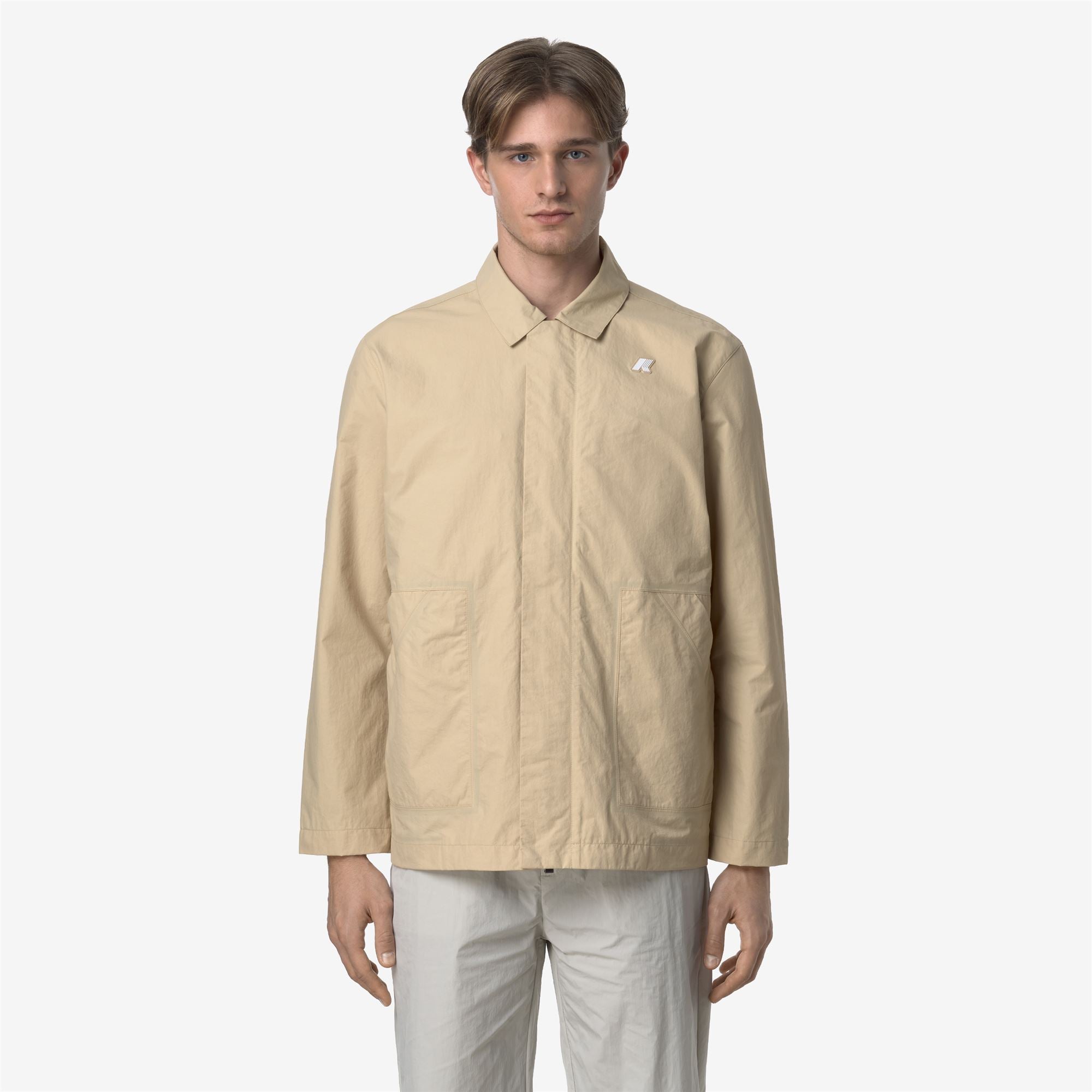 Jackets_MAN_BROEN COTTON NYLON_Short_Beige Rope - Commercial 4