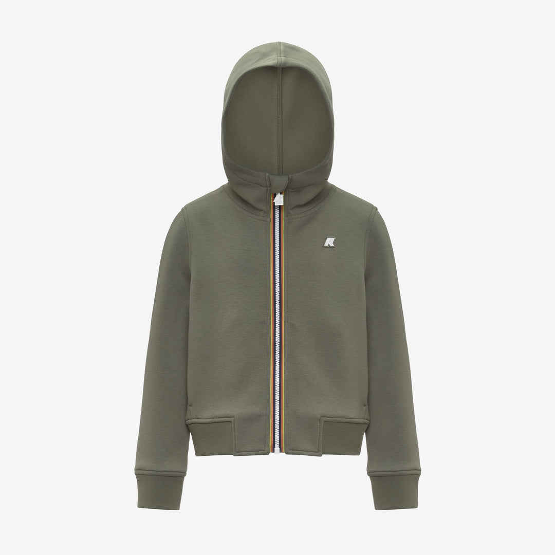 P. RAINER LIGHT SPACER - Fleece - Jacket - Boy - GREEN LICHEN 01
