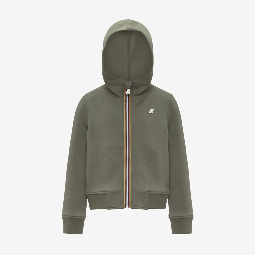 Fleece_Boy_P. RAINER LIGHT SPACER_Jacket_Green Lichen - Commercial 1