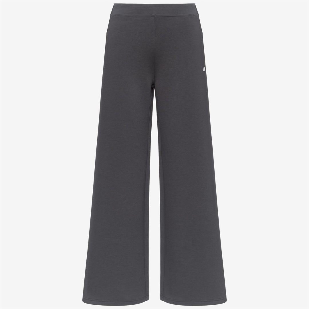 Grey women's wide-leg athleisure sweatpants main