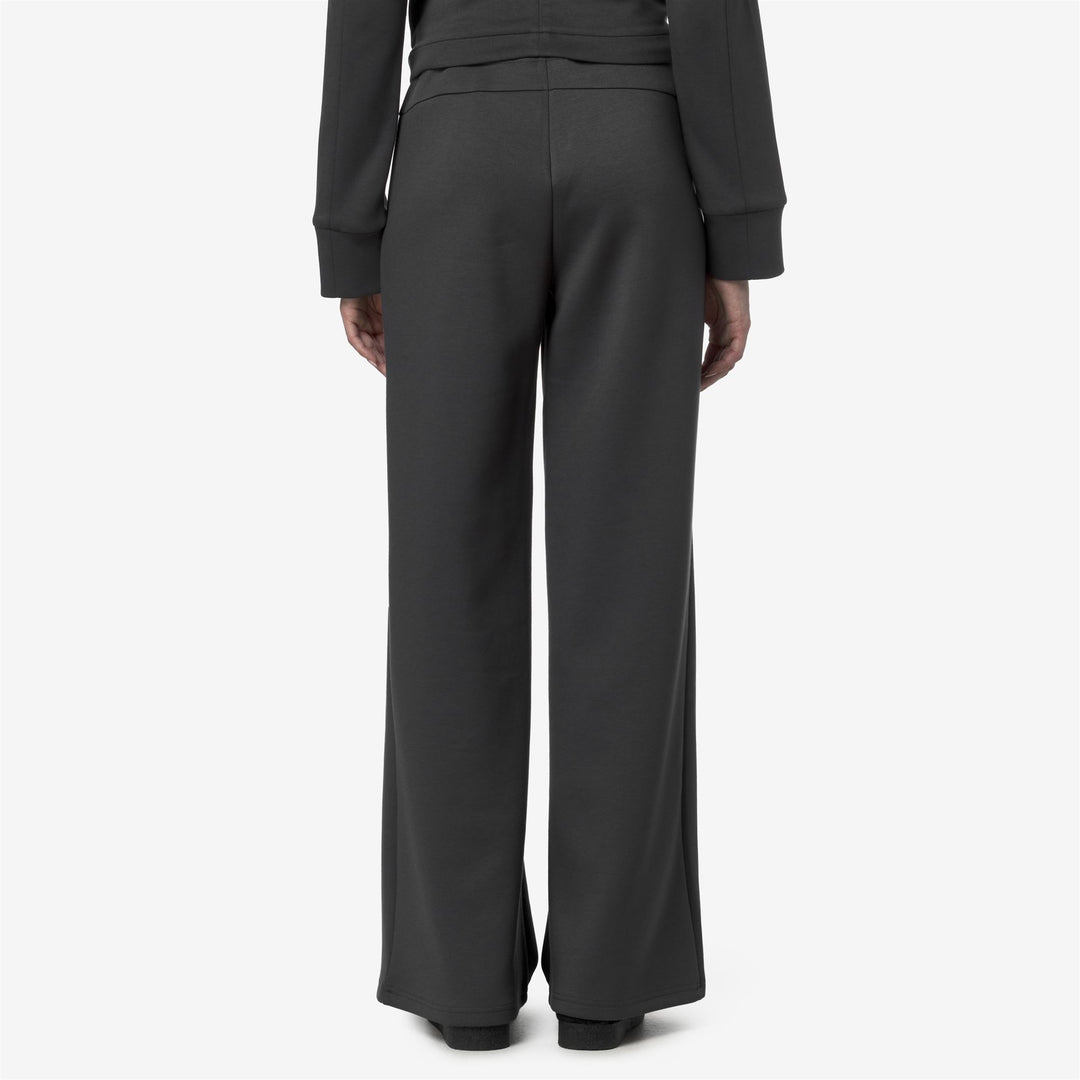 Grey women's wide-leg athleisure sweatpants main