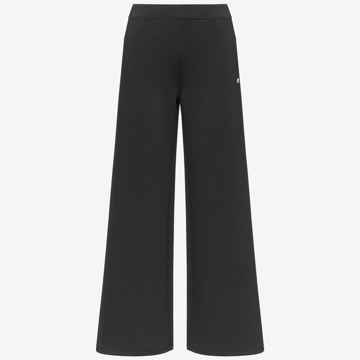 Black Women's Athleisure Wide-Leg Sweatpants with Pockets 5