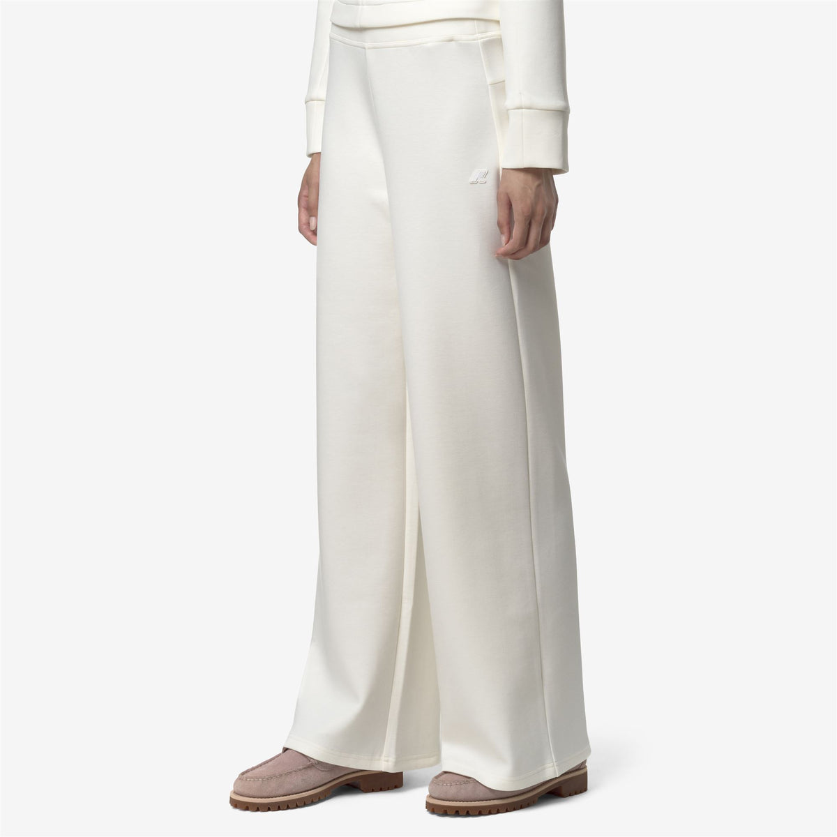 Pants_WOMAN_LOIRE LIGHT SPACER_Sport Trousers_White Gardenia - Commercial 5