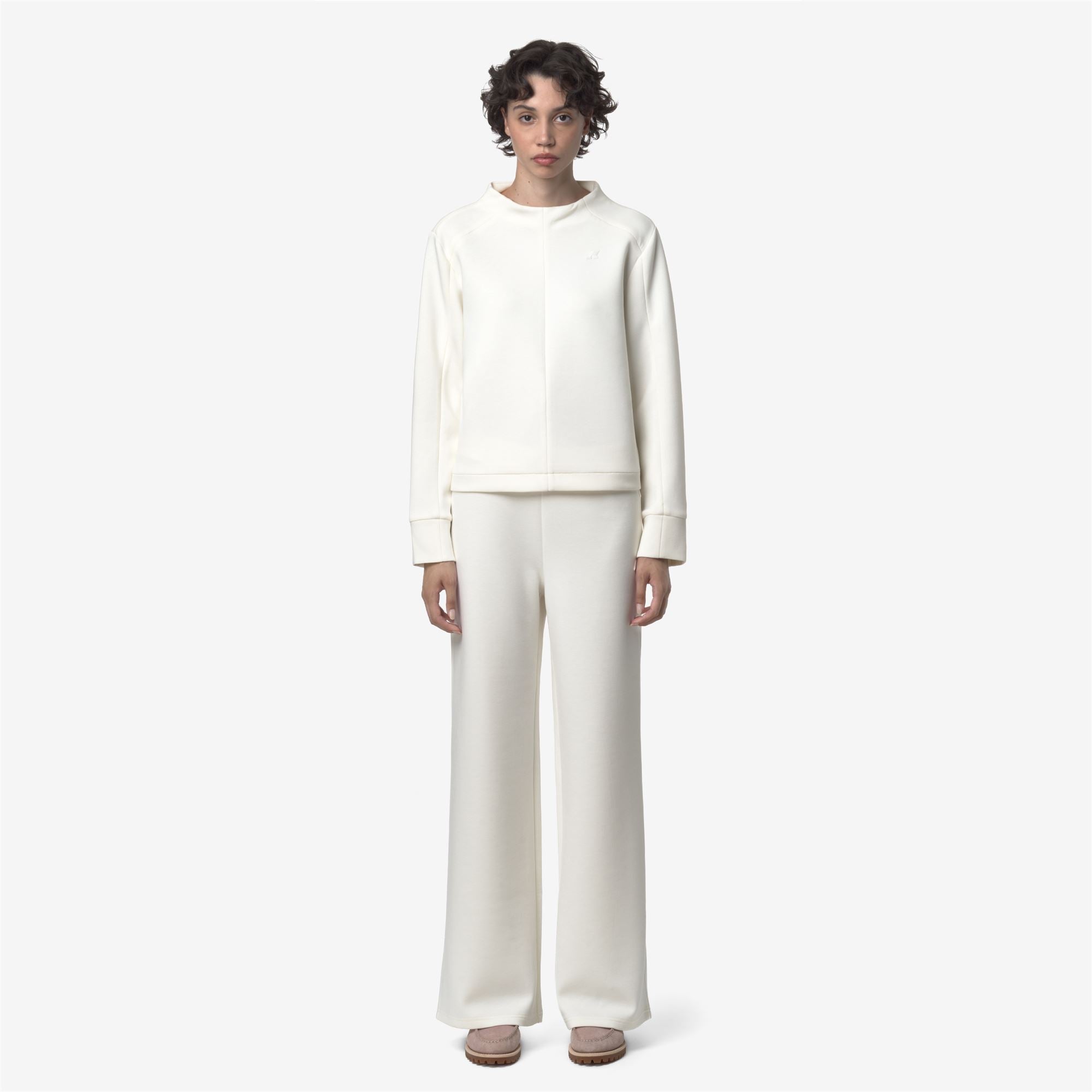 Pants_WOMAN_LOIRE LIGHT SPACER_Sport Trousers_White Gardenia - Commercial 4