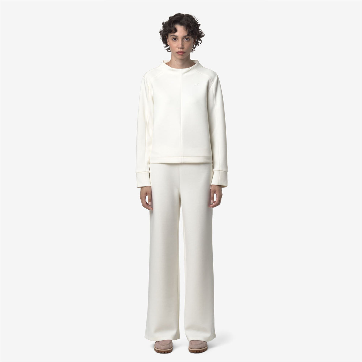 Pants_WOMAN_LOIRE LIGHT SPACER_Sport Trousers_White Gardenia - Commercial 4