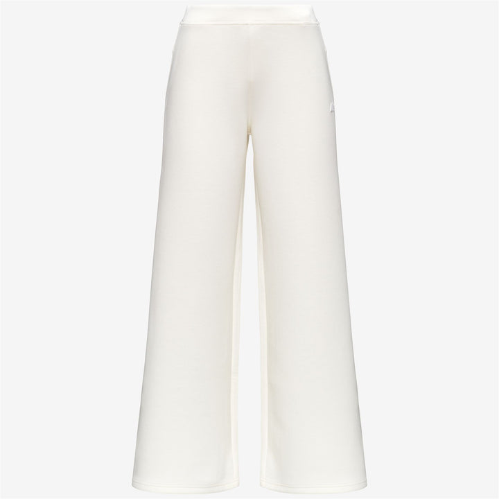 Pantalones deportivos blancos de pierna ancha para mujer 5