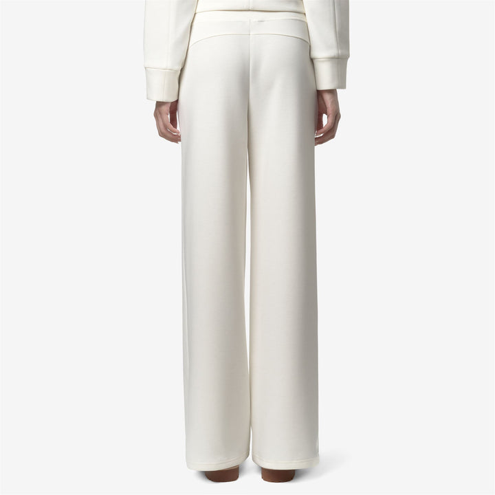 Pantalones deportivos blancos de pierna ancha para mujer 3