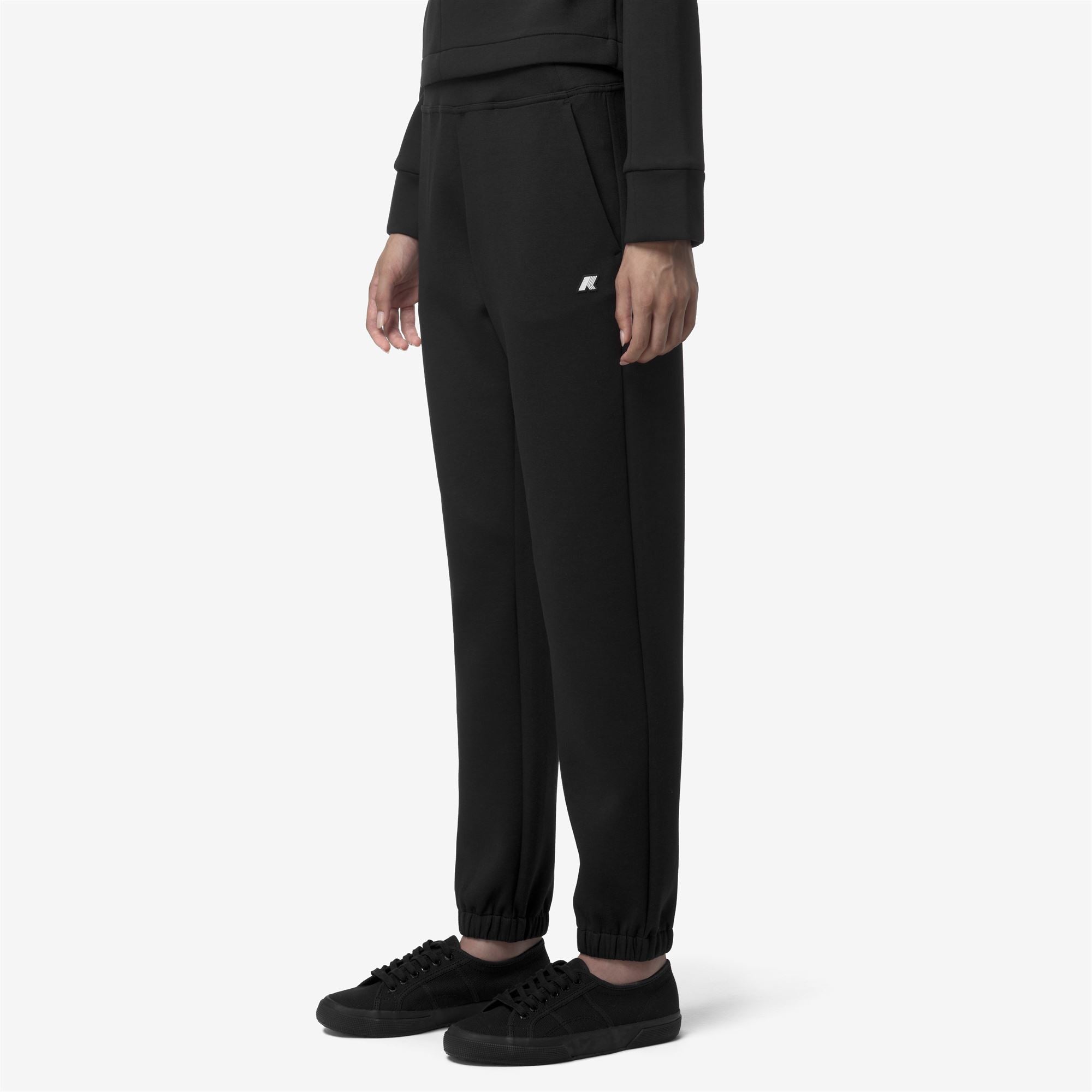 Pants_WOMAN_GINEVRETTE LIGHT SPACER_Sport Trousers_Black Pure - Black Pure - Commercial 5