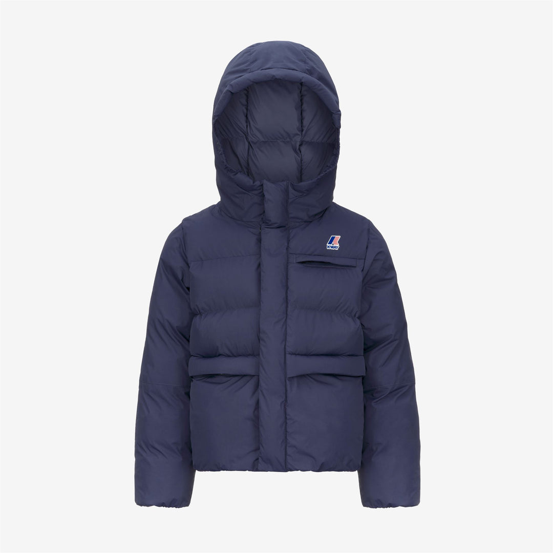 Chaqueta cálida y pesada unisex para niños en azul profundo main