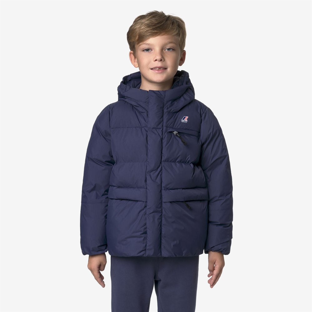 Deep Blue Unisex Kid's Heavy Warm Jacket 02