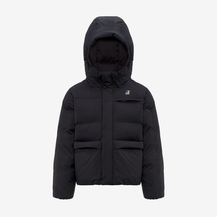 Giacca impermeabile pesante e calda unisex per bambini, nera 1