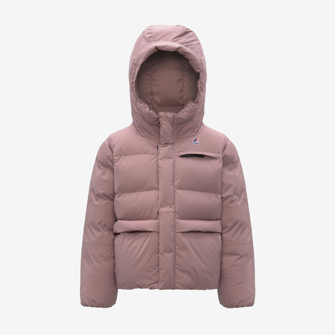Pink unisex Kids Warm Waterproof Jacket 01