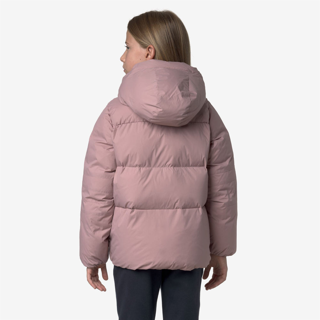Chaqueta impermeable cálida unisex rosa para niños main