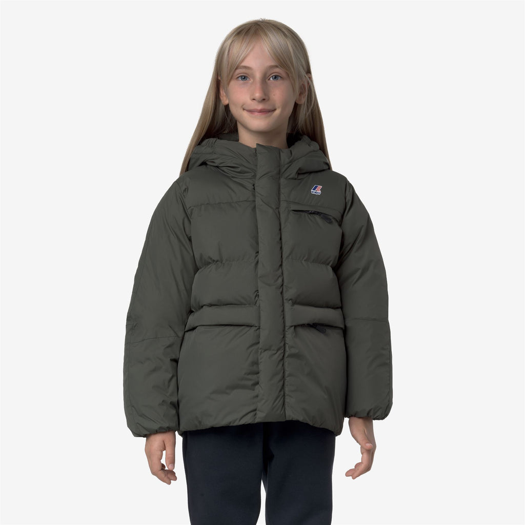 Jackets_KID UNISEX_P. LE VRAI 4.0 AURELE HEAVY WARM_Mid_GREEN BLACKISH - Commercial 3