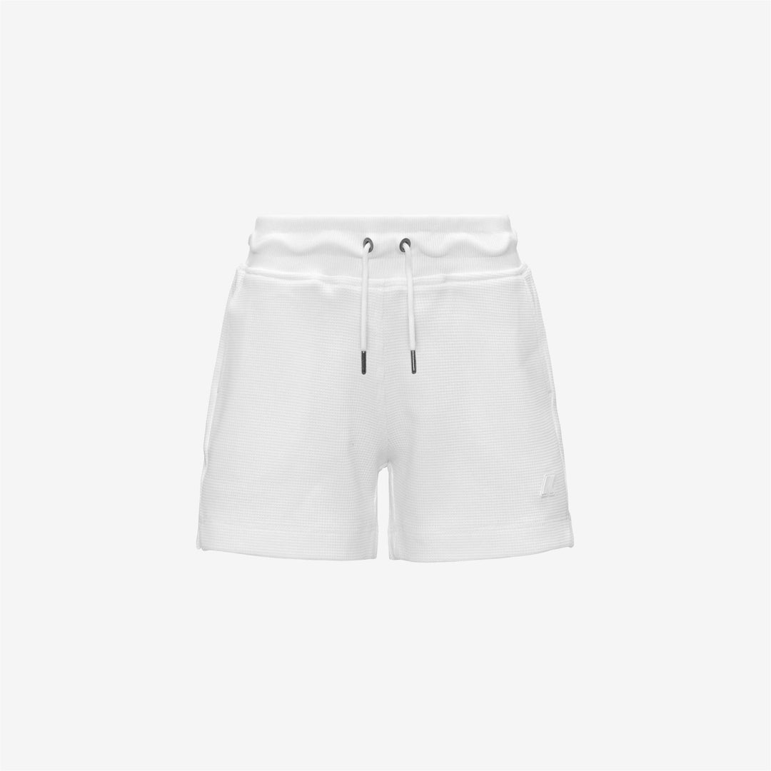 P. RIKA WAFFLE Shorts Sport Shorts Girl White-White 01