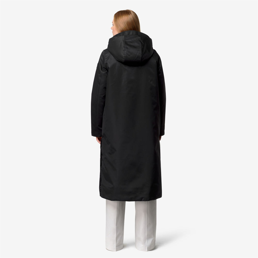 Jackets_Woman_OLLER SHINY TWILL FUR_Long_BLACK GREYISH BICOLOR FUR - Commercial 6