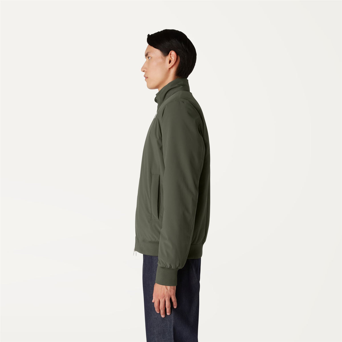 Jackets_Man_ARSENE WARM DOUBLE_Short_GREEN BLACKISH  - Blue Medieval - Commercial 5