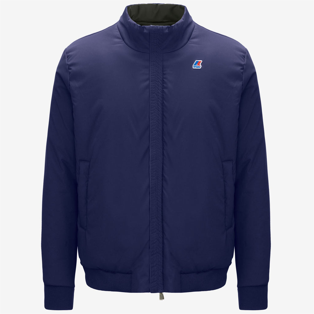 Jackets_Man_ARSENE WARM DOUBLE_Short_GREEN BLACKISH  - Blue Medieval - Commercial 2