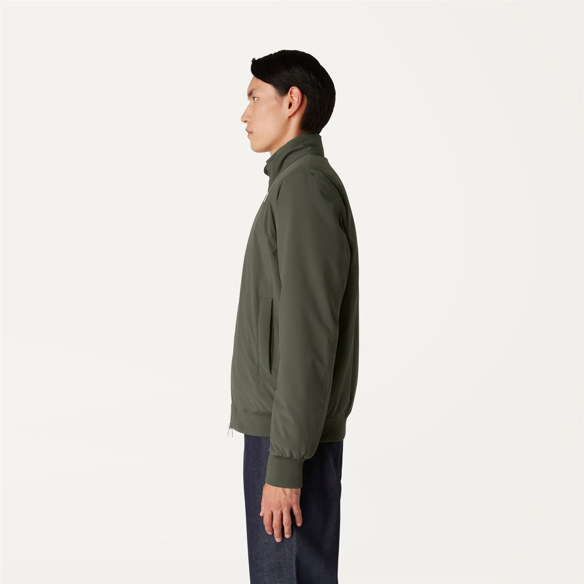 Jackets_Man_ARSENE WARM DOUBLE_Short_GREEN BLACKISH  - Blue Medieval - Commercial 5