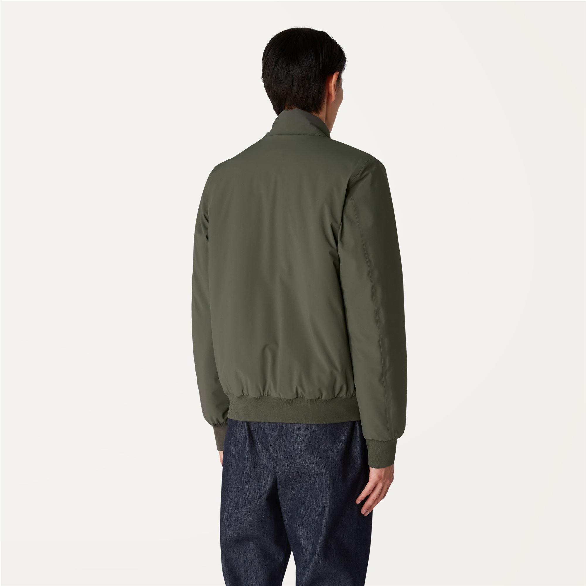 Jackets_Man_ARSENE WARM DOUBLE_Short_GREEN BLACKISH  - Blue Medieval - Commercial 6