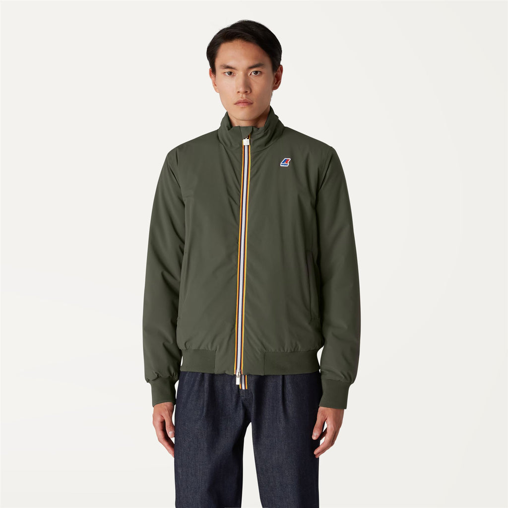 Jackets_Man_ARSENE WARM DOUBLE_Short_GREEN BLACKISH  - Blue Medieval - Commercial 4