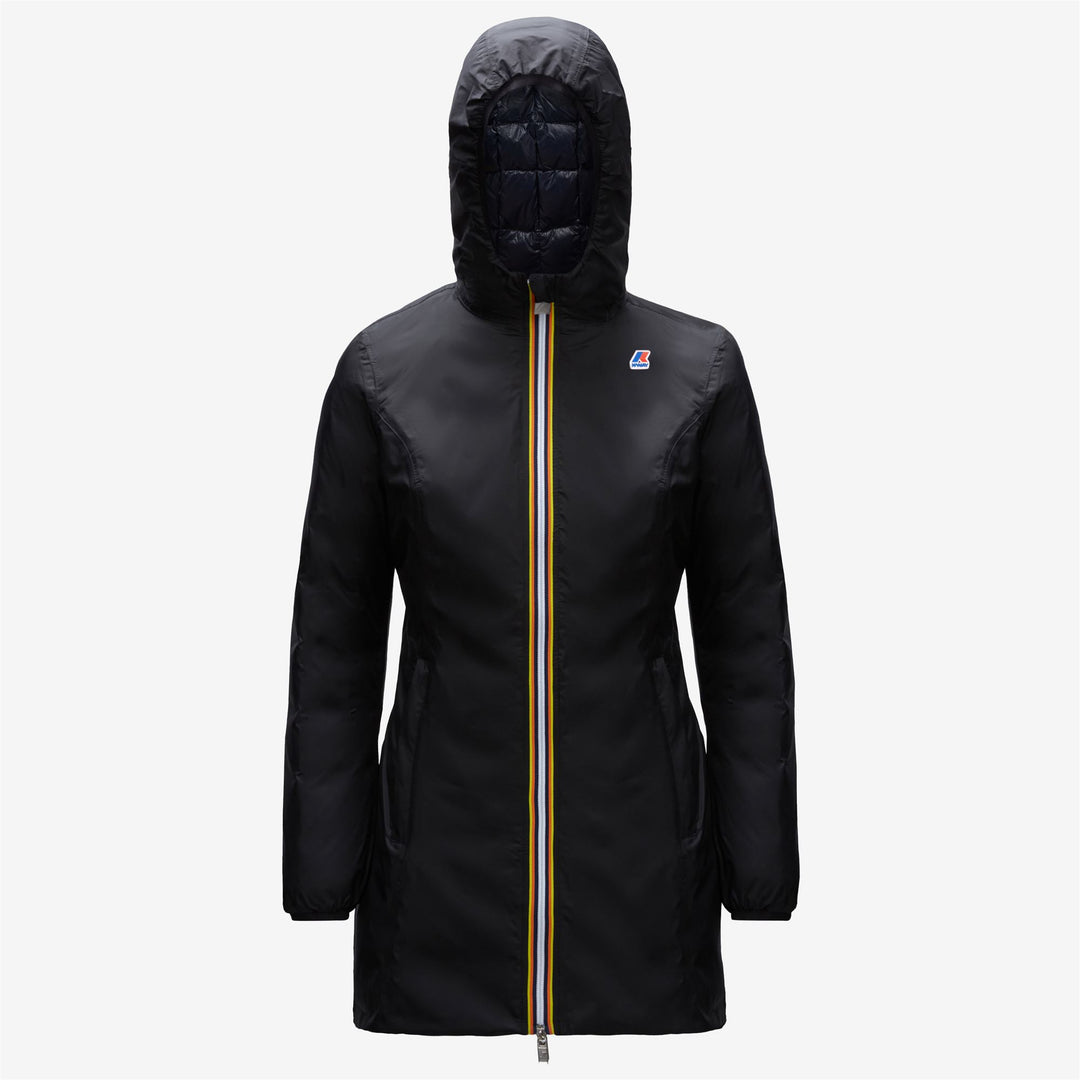 Giacca Piumino Donna Reversibile Nera Blu per Freddo main
