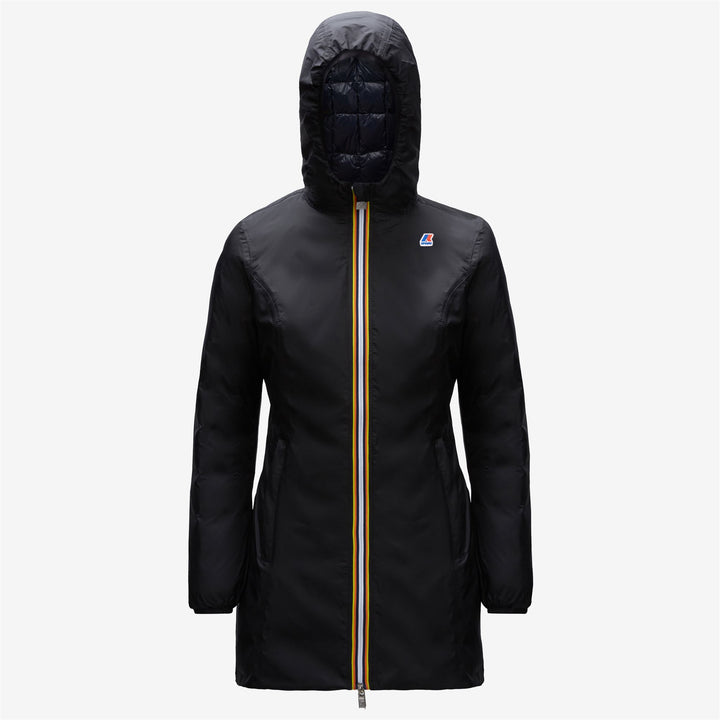 Giacca Piumino Donna Reversibile Nera Blu per Freddo 5