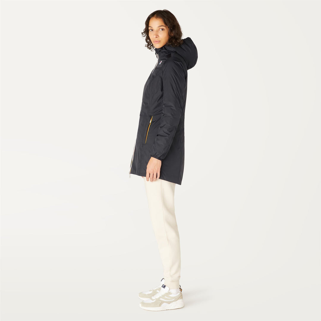 Giacca Piumino Donna Reversibile Nera Blu per Freddo main