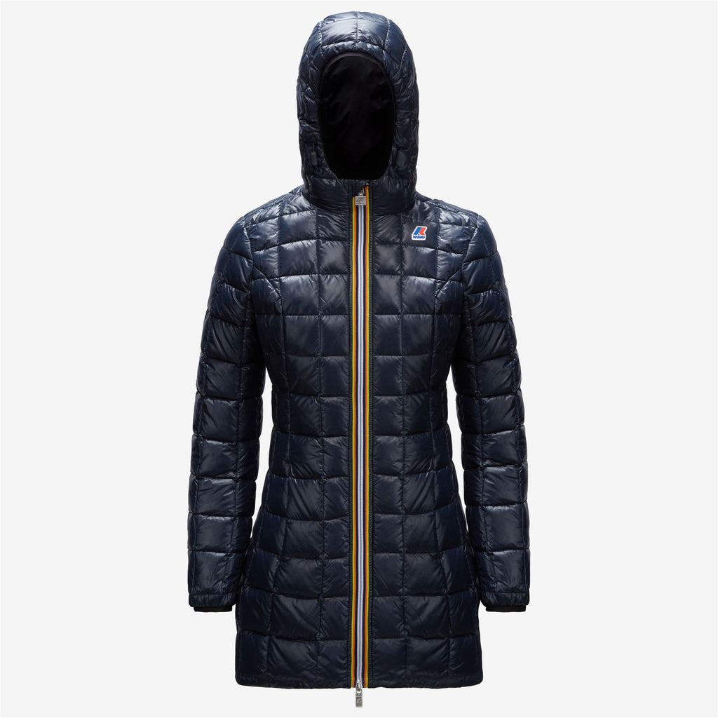 Jackets_WOMAN_DENISE THERMO PLUS.2 DOUBLE_3/4 Length_Black Pure - Blue Depth - Commercial 2