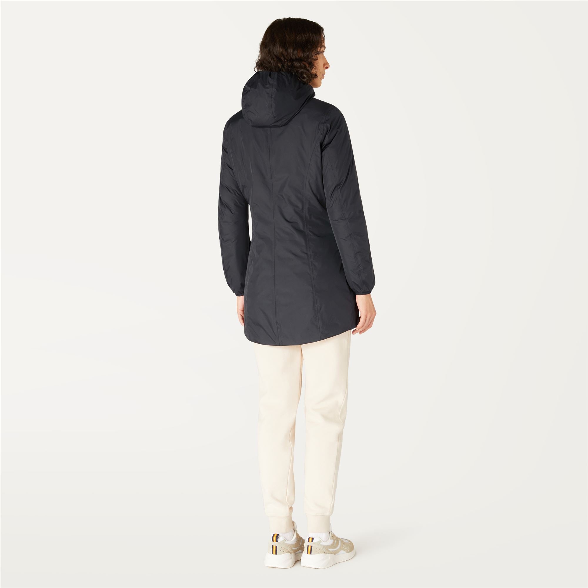 Jackets_WOMAN_DENISE THERMO PLUS.2 DOUBLE_3/4 Length_Black Pure - Blue Depth - Commercial 6
