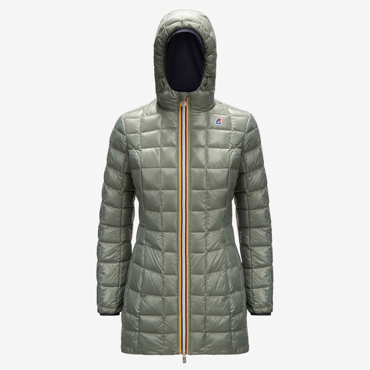 Giacca Invernale Donna Reversibile 3/4 Lunghezza Verde Blu 6