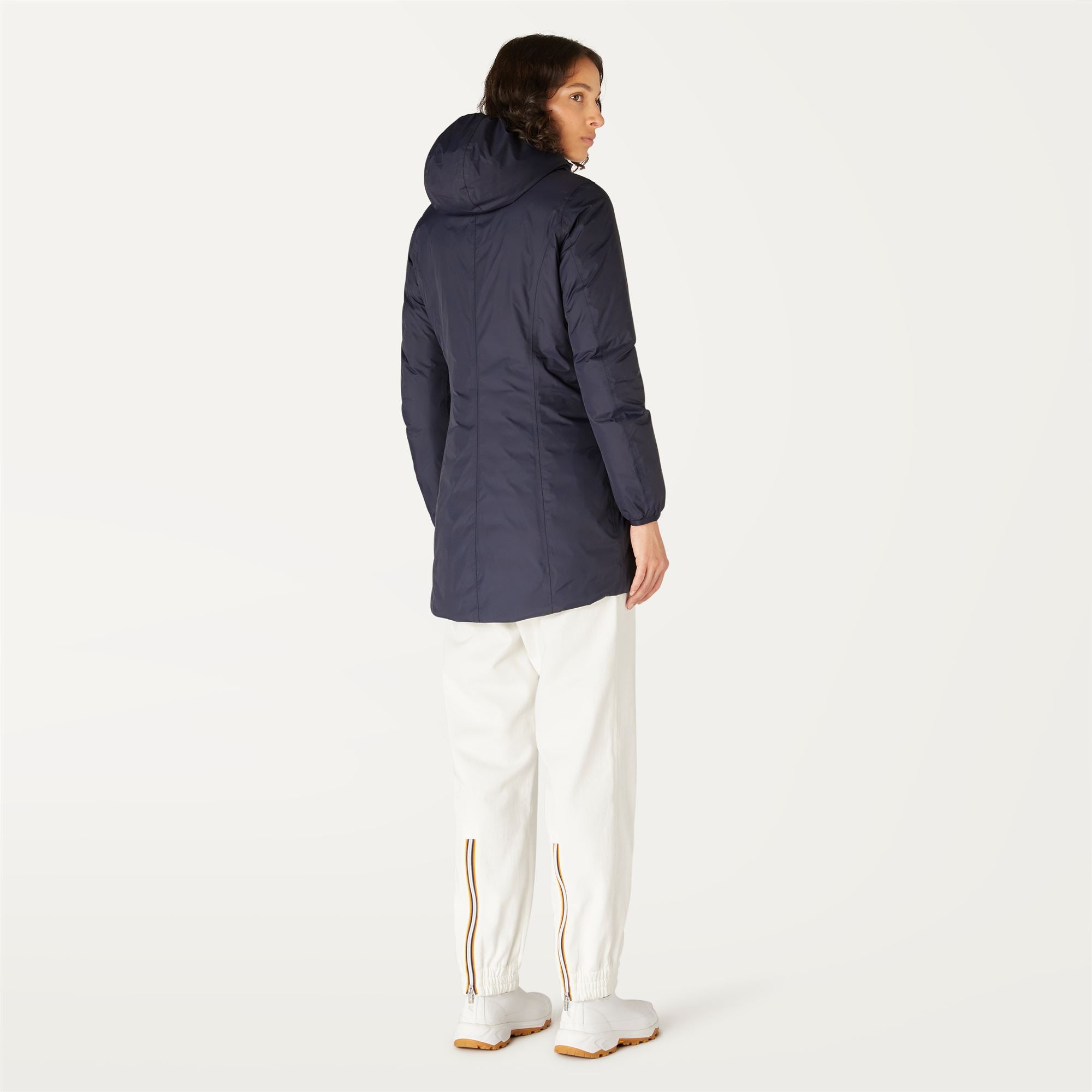 Jackets_WOMAN_DENISE THERMO PLUS.2 DOUBLE_3/4 Length_Blue Depth - Green Laurel - Commercial 6
