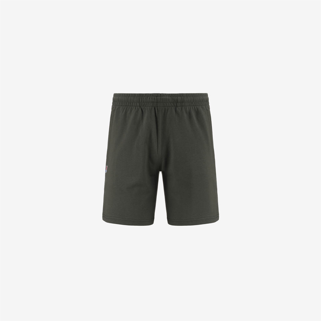 Shorts_Unisex_LAURENT JERSEY_Sport Shorts_GREEN BLACKISH - Commercial 1