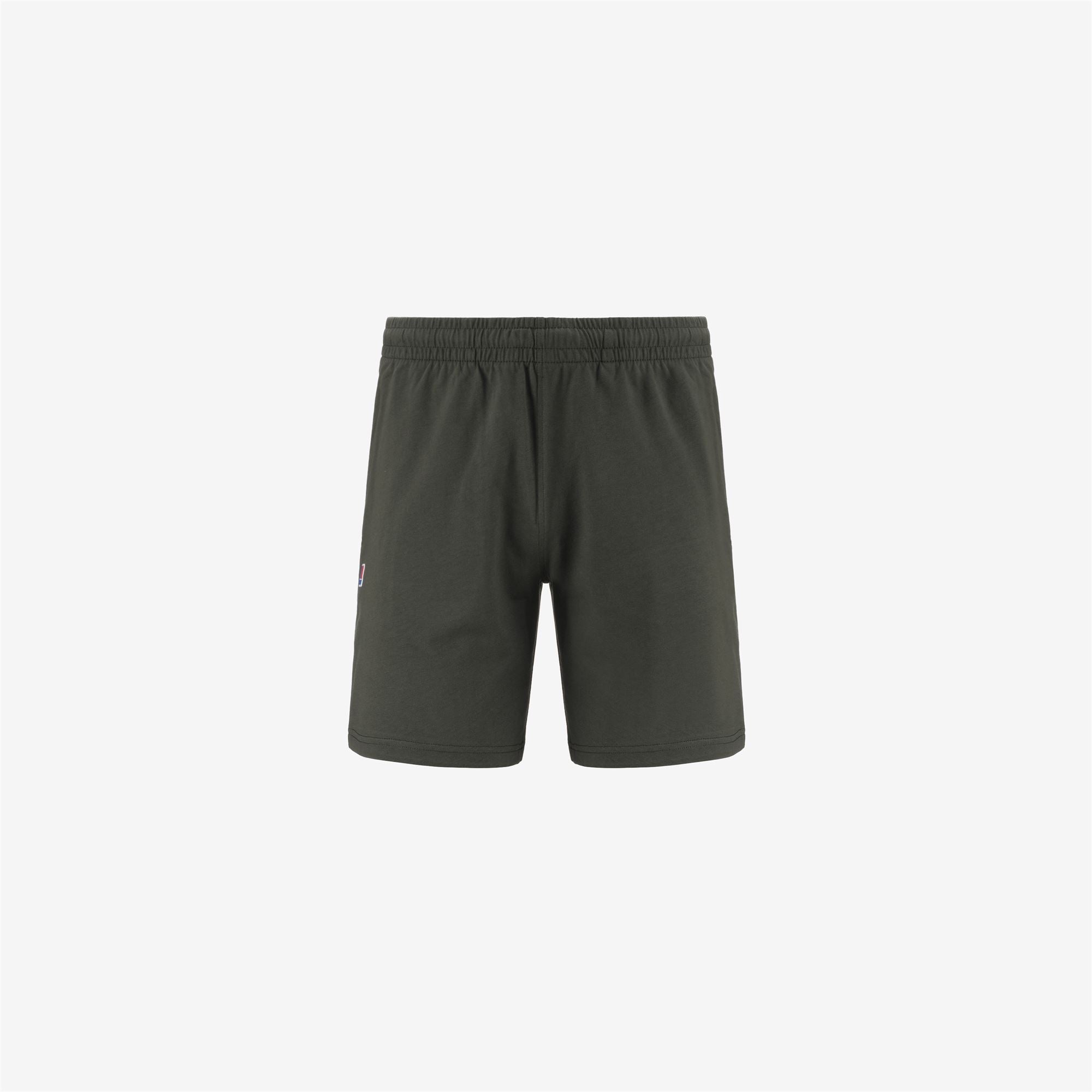 Shorts_Unisex_LAURENT JERSEY_Sport Shorts_GREEN BLACKISH - Commercial 1