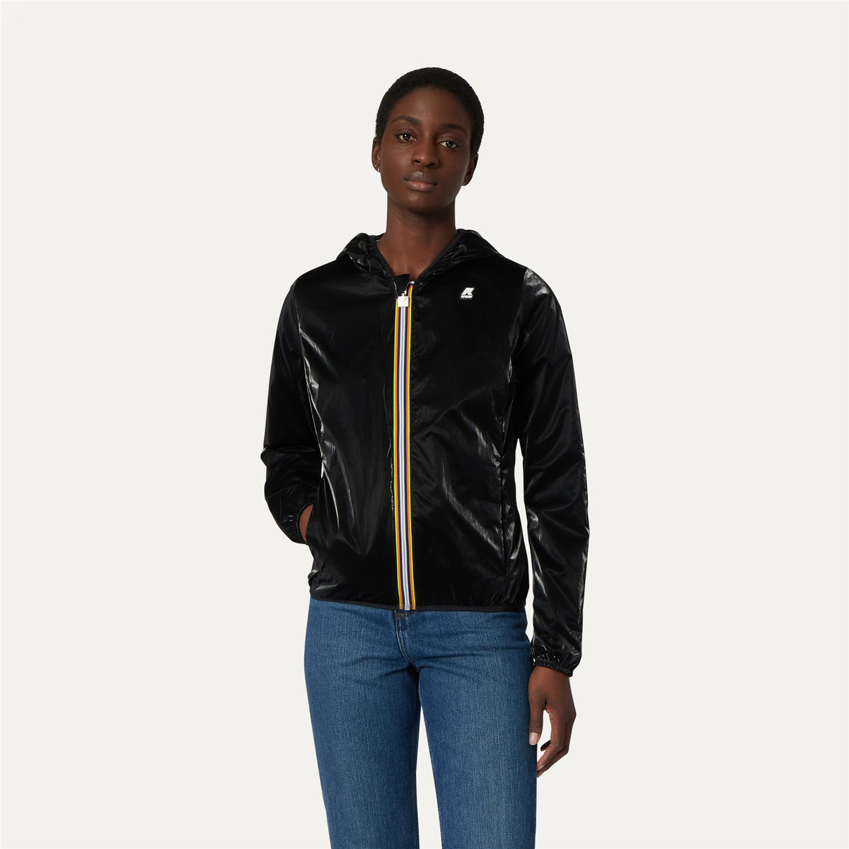 Jackets_WOMAN_LILY DOUBLE PETAL_Short_Black Pure - Commercial 7